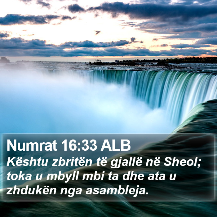 Numrat 16:33 ALB Bible Study