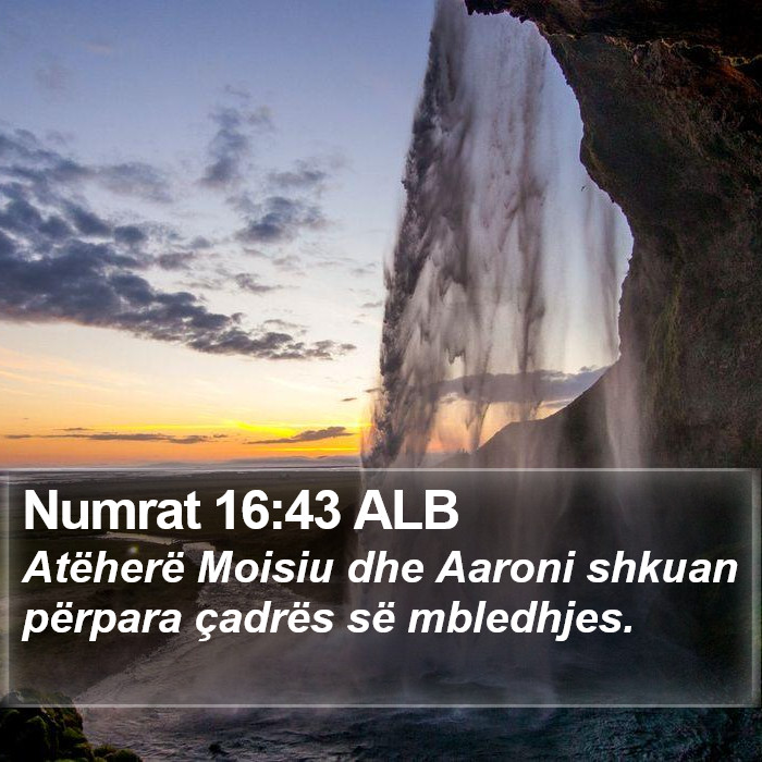 Numrat 16:43 ALB Bible Study