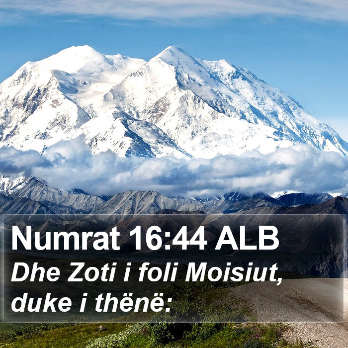 Numrat 16:44 ALB Bible Study