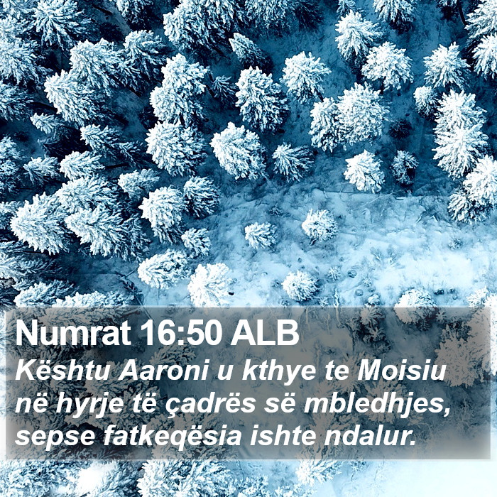 Numrat 16:50 ALB Bible Study