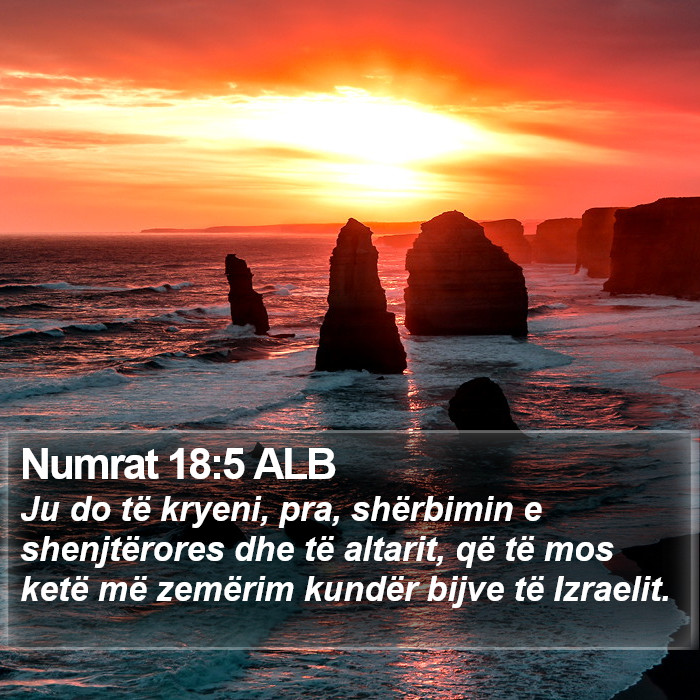 Numrat 18:5 ALB Bible Study