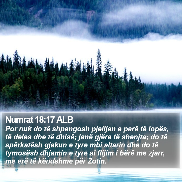 Numrat 18:17 ALB Bible Study