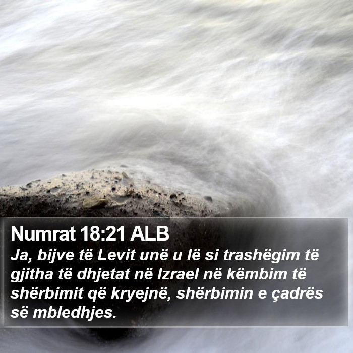 Numrat 18:21 ALB Bible Study