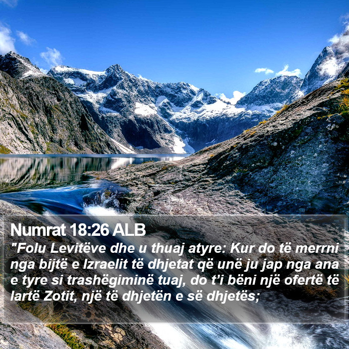 Numrat 18:26 ALB Bible Study