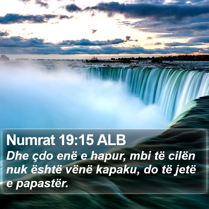 Numrat 19:15 ALB Bible Study