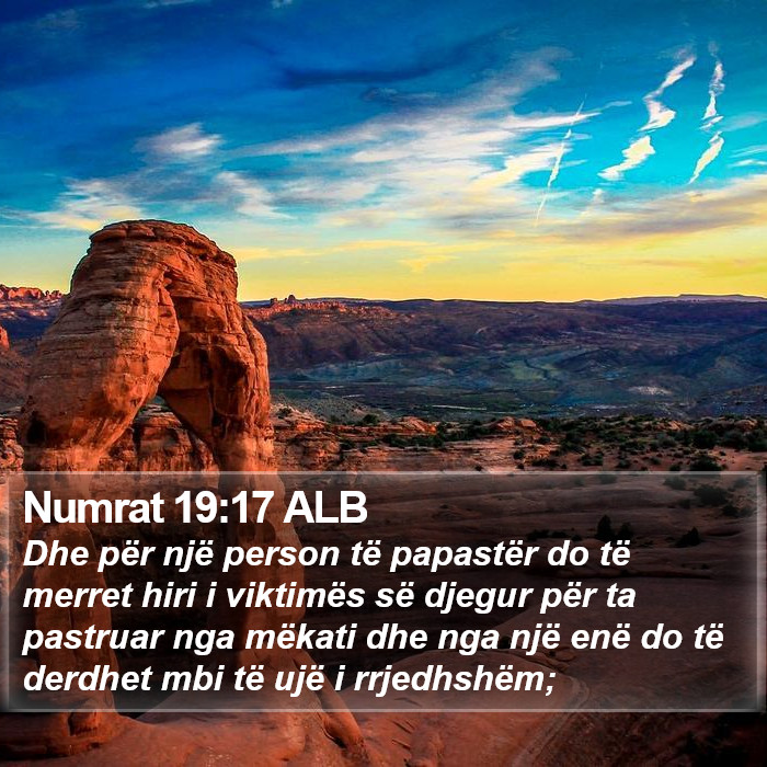 Numrat 19:17 ALB Bible Study