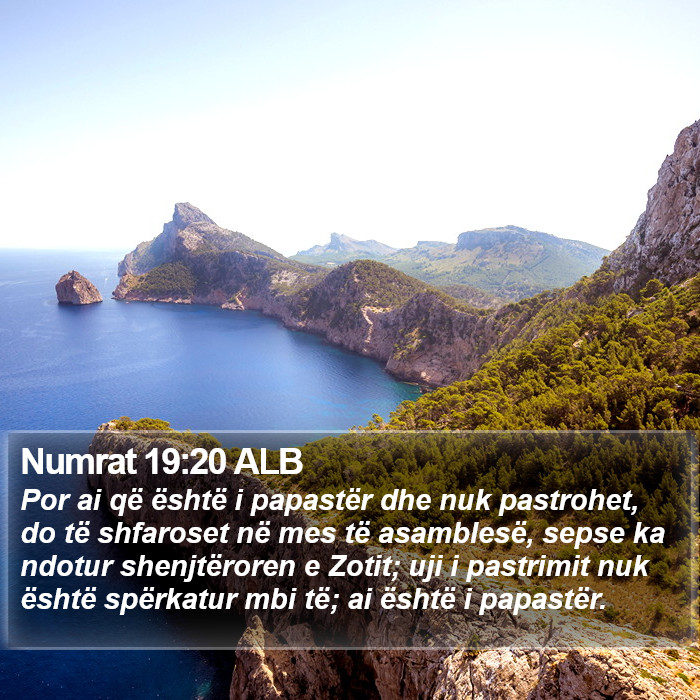 Numrat 19:20 ALB Bible Study