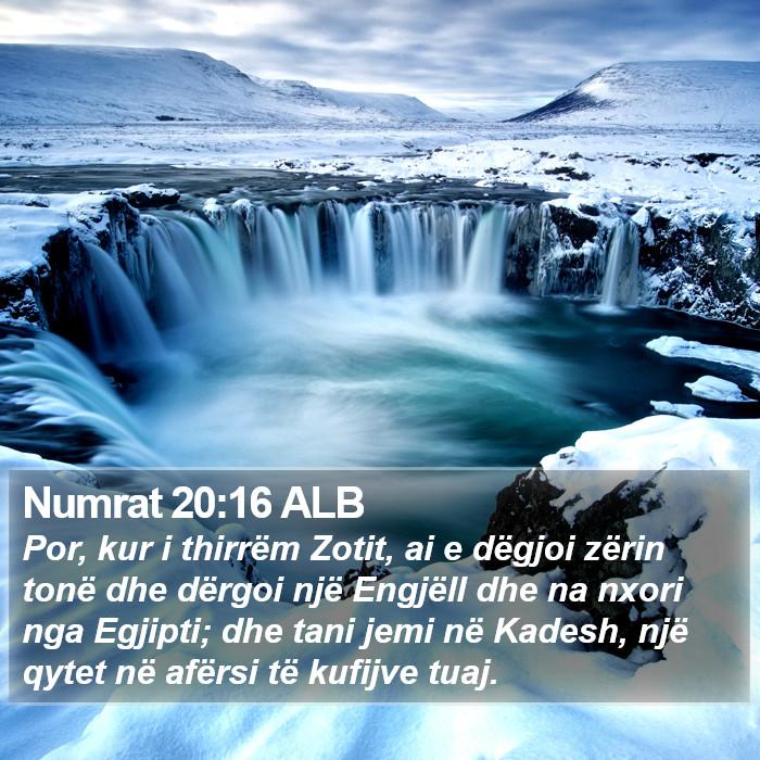 Numrat 20:16 ALB Bible Study
