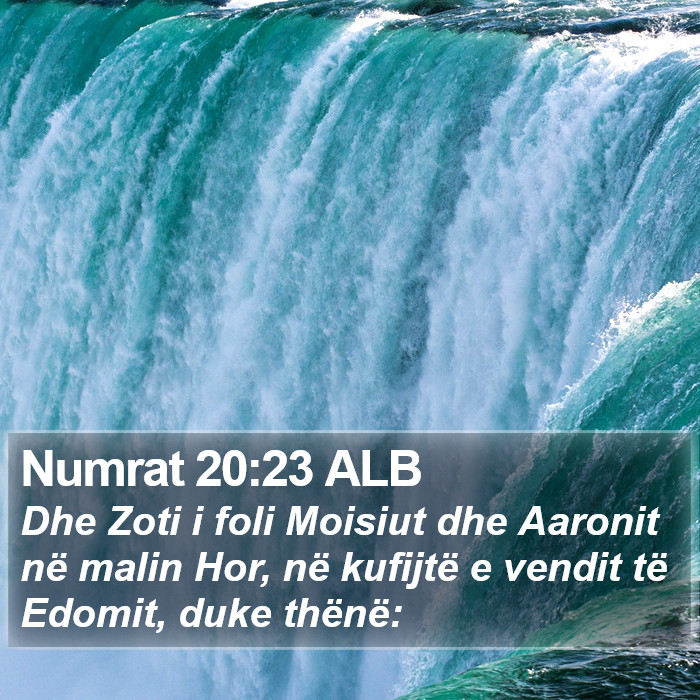 Numrat 20:23 ALB Bible Study