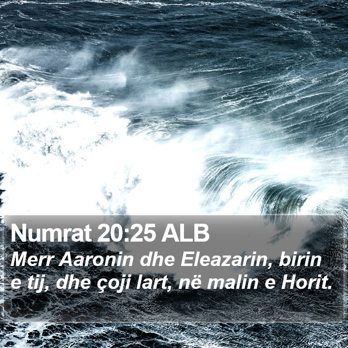 Numrat 20:25 ALB Bible Study