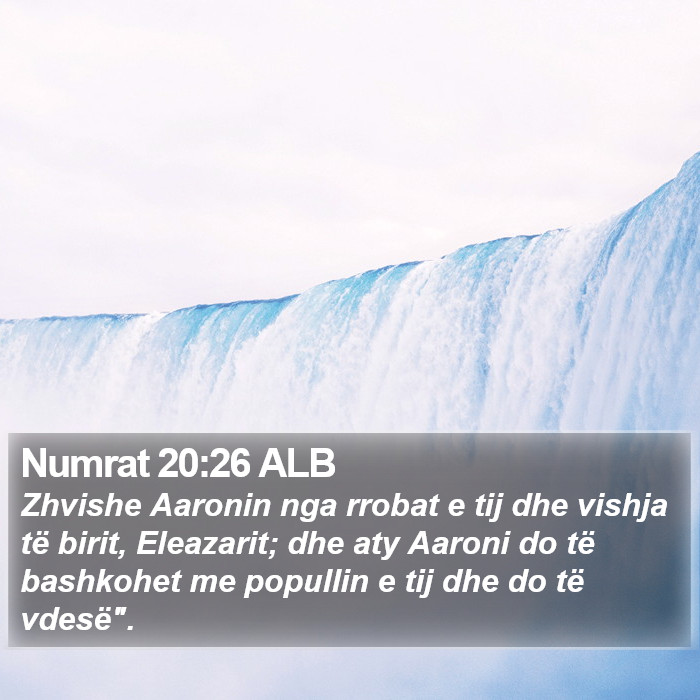 Numrat 20:26 ALB Bible Study