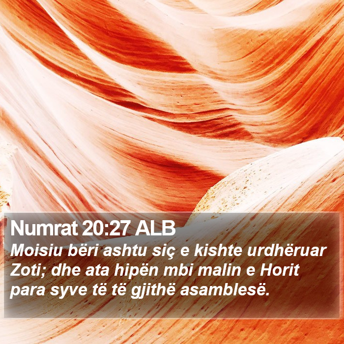Numrat 20:27 ALB Bible Study