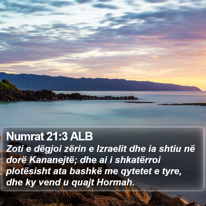 Numrat 21:3 ALB Bible Study