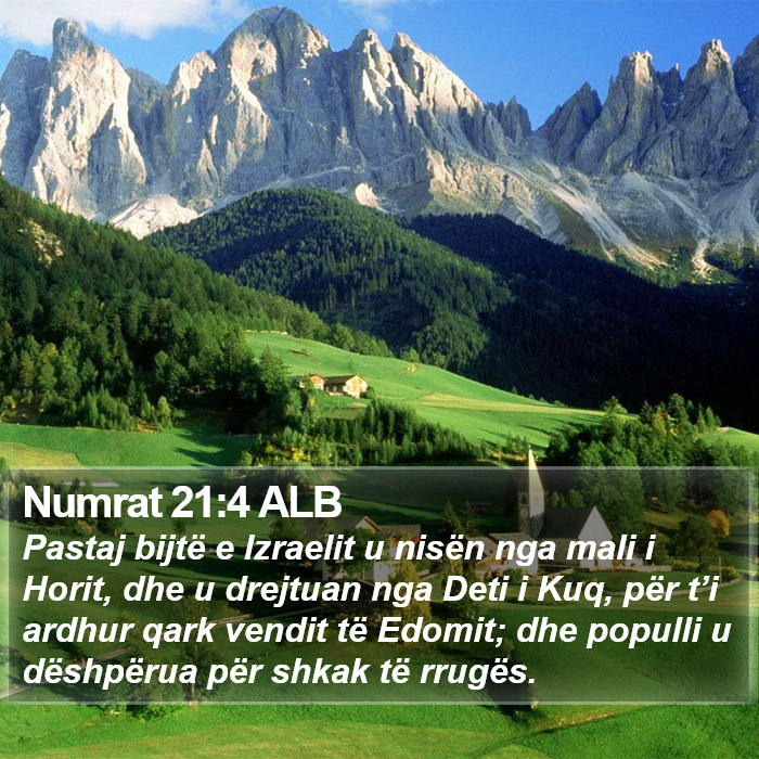 Numrat 21:4 ALB Bible Study