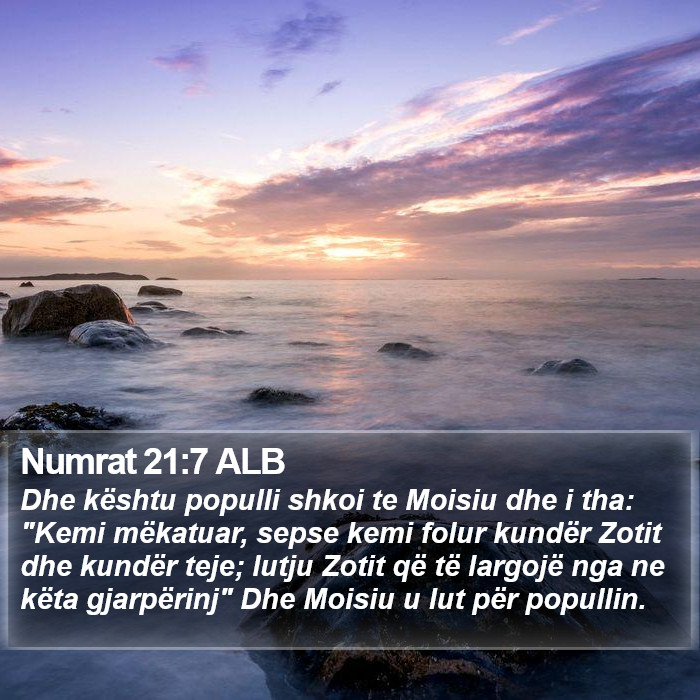 Numrat 21:7 ALB Bible Study