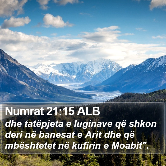 Numrat 21:15 ALB Bible Study