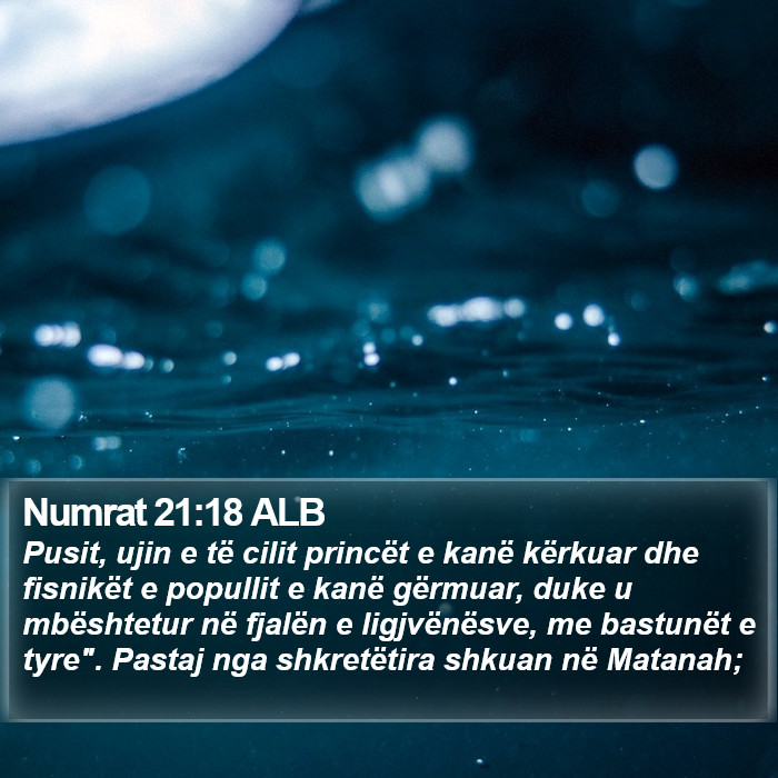 Numrat 21:18 ALB Bible Study