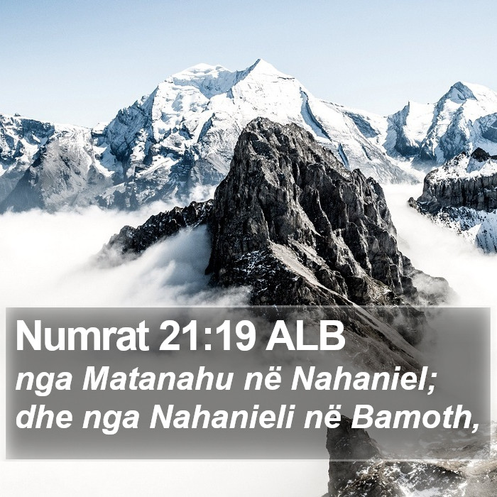 Numrat 21:19 ALB Bible Study