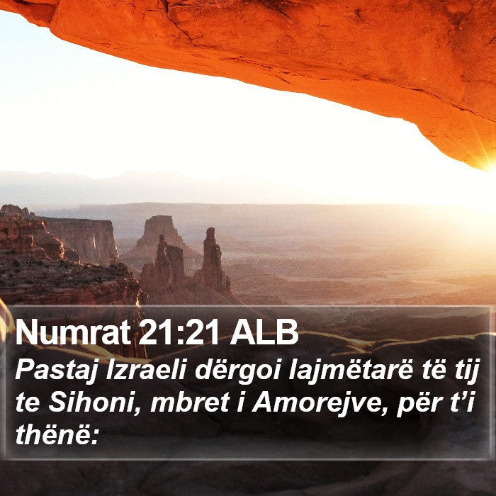 Numrat 21:21 ALB Bible Study