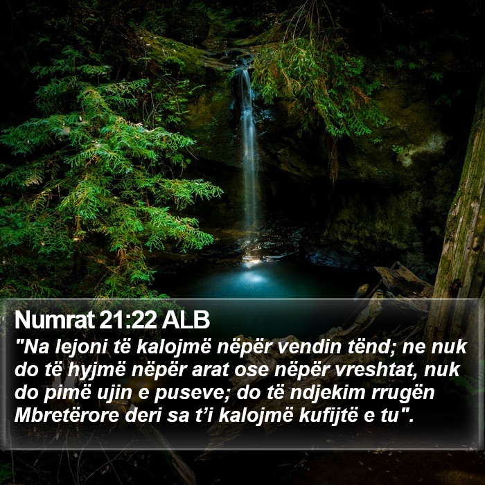 Numrat 21:22 ALB Bible Study