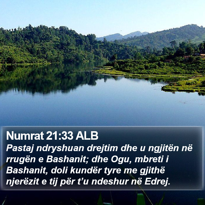 Numrat 21:33 ALB Bible Study