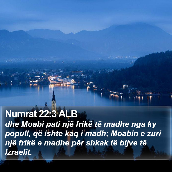 Numrat 22:3 ALB Bible Study