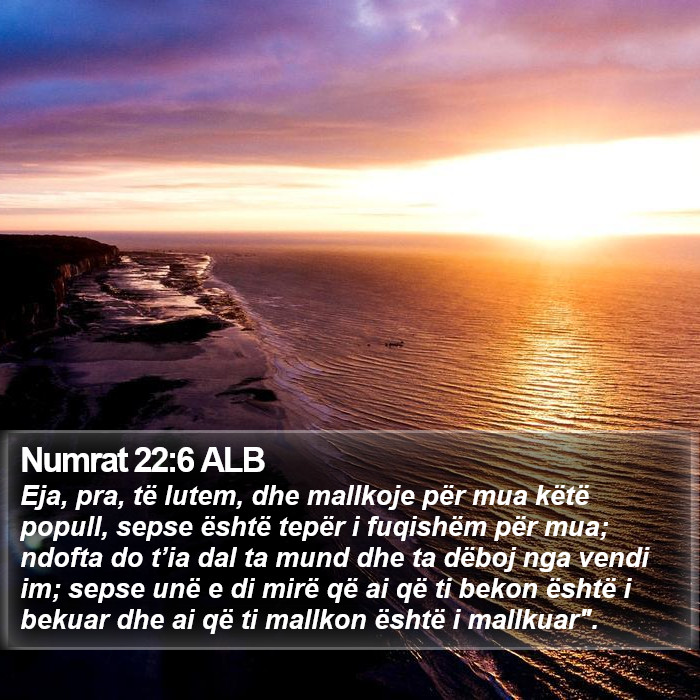 Numrat 22:6 ALB Bible Study