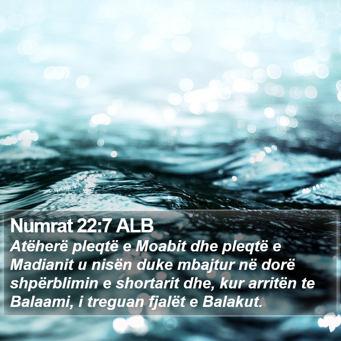 Numrat 22:7 ALB Bible Study