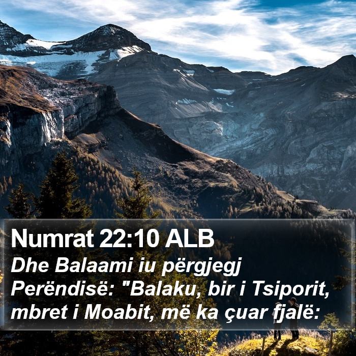 Numrat 22:10 ALB Bible Study