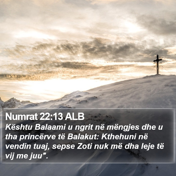 Numrat 22:13 ALB Bible Study