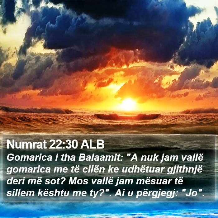 Numrat 22:30 ALB Bible Study