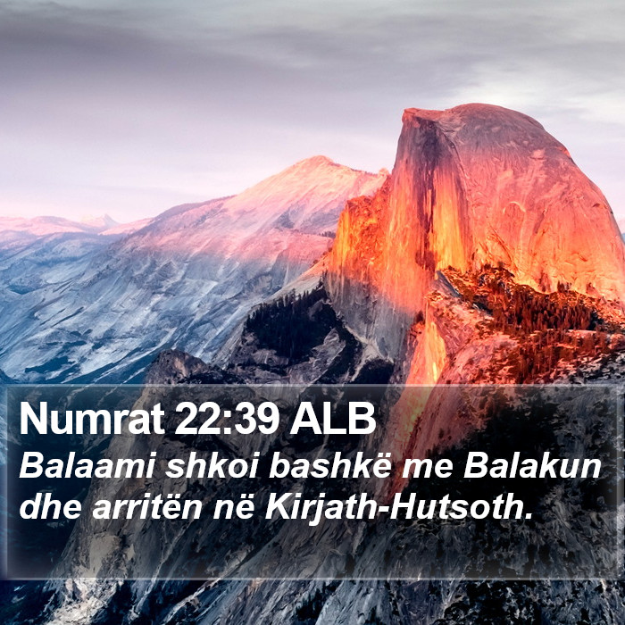 Numrat 22:39 ALB Bible Study