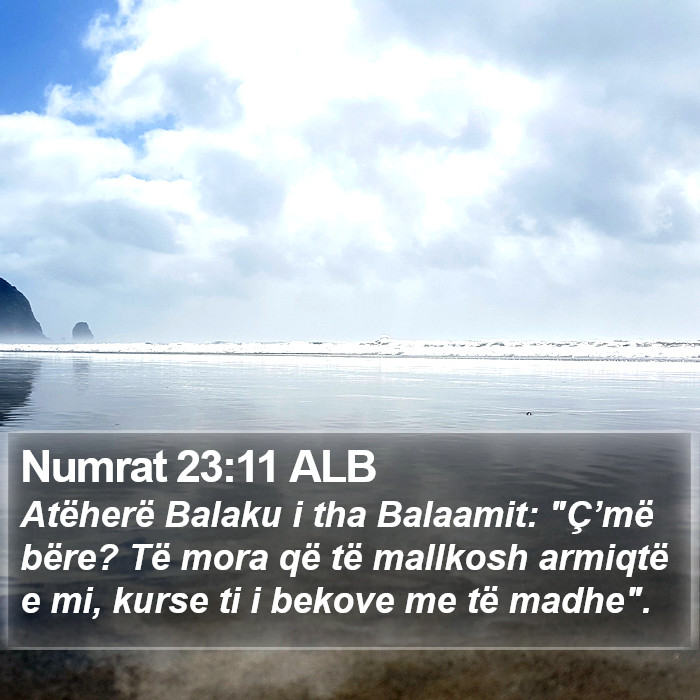 Numrat 23:11 ALB Bible Study