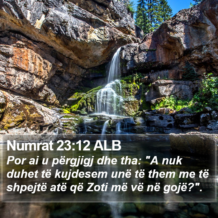 Numrat 23:12 ALB Bible Study