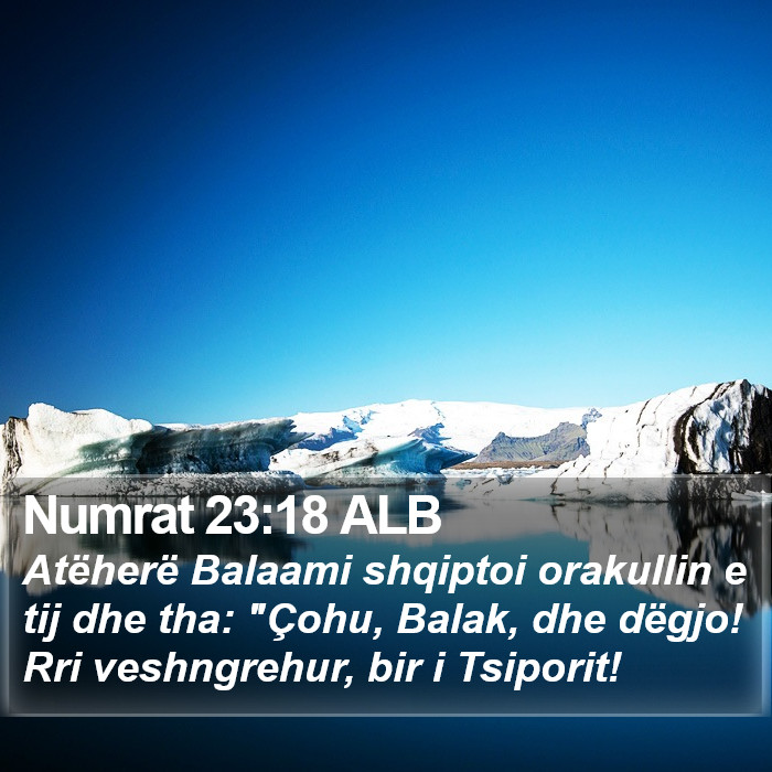 Numrat 23:18 ALB Bible Study