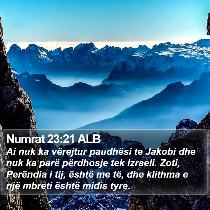 Numrat 23:21 ALB Bible Study