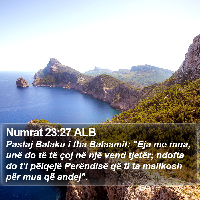 Numrat 23:27 ALB Bible Study