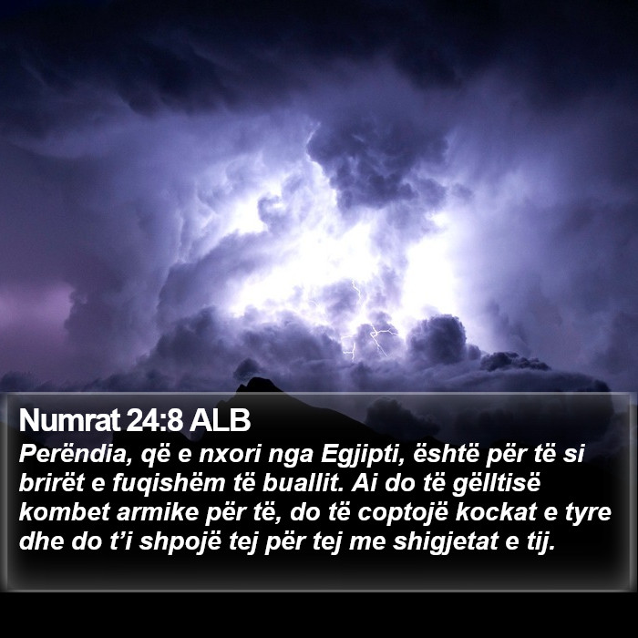 Numrat 24:8 ALB Bible Study