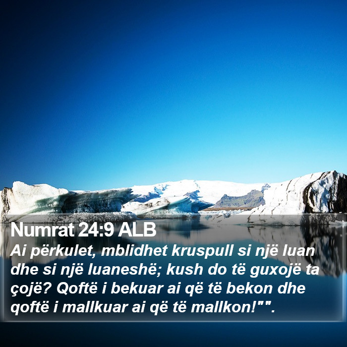 Numrat 24:9 ALB Bible Study