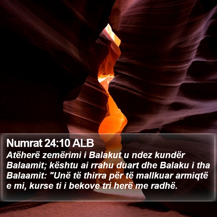 Numrat 24:10 ALB Bible Study