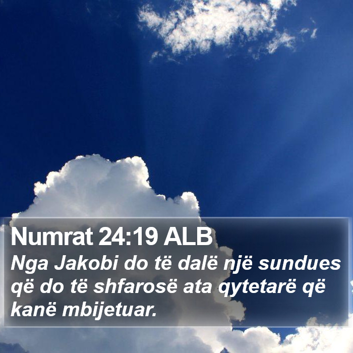 Numrat 24:19 ALB Bible Study