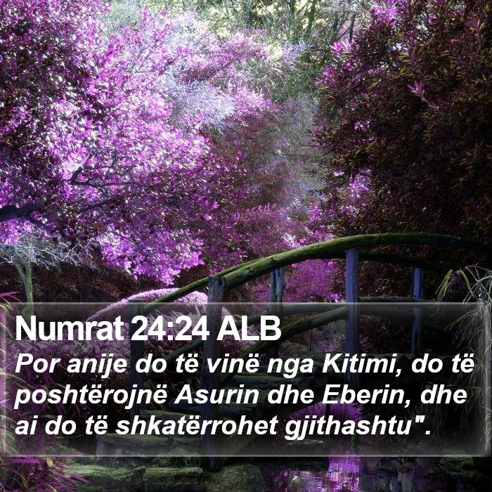 Numrat 24:24 ALB Bible Study