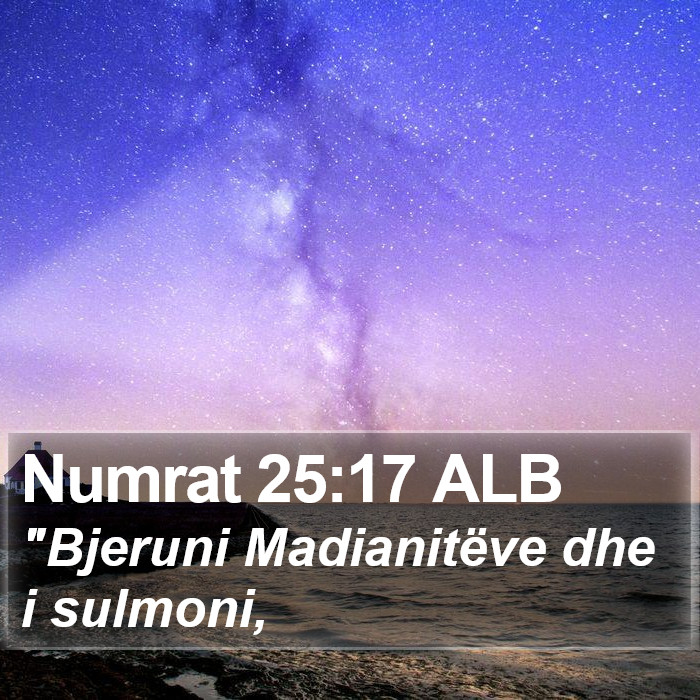 Numrat 25:17 ALB Bible Study