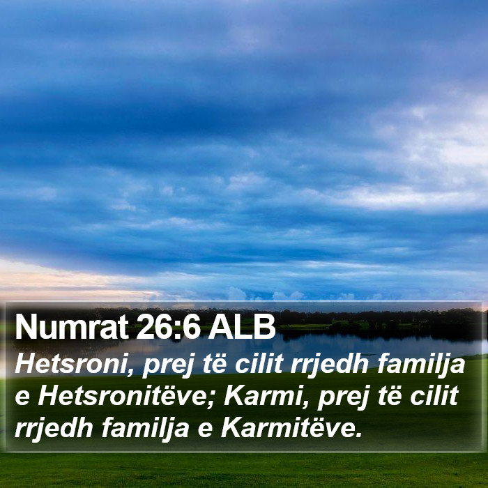 Numrat 26:6 ALB Bible Study