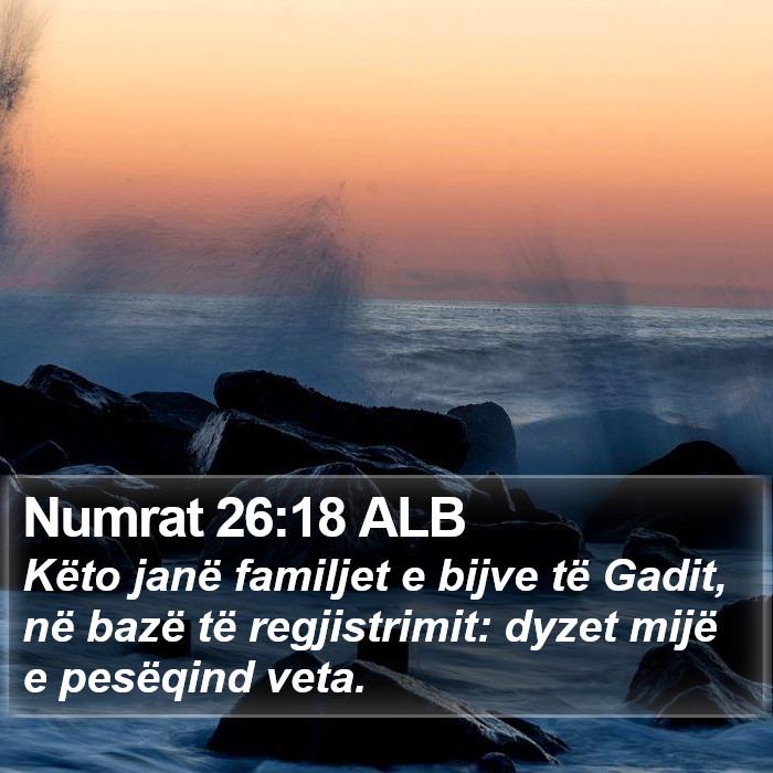 Numrat 26:18 ALB Bible Study