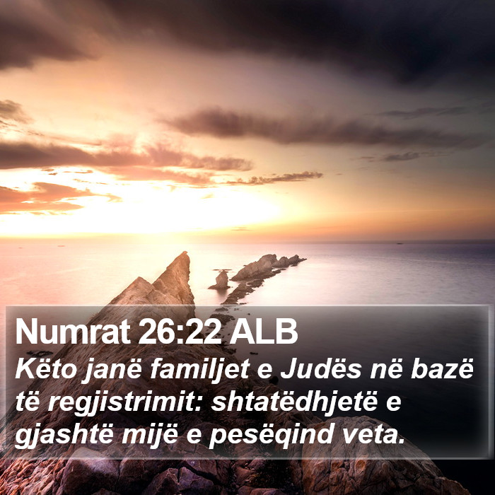 Numrat 26:22 ALB Bible Study