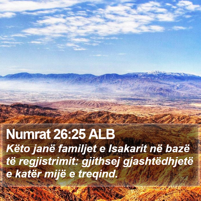 Numrat 26:25 ALB Bible Study