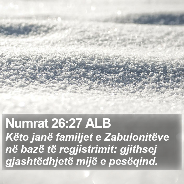 Numrat 26:27 ALB Bible Study