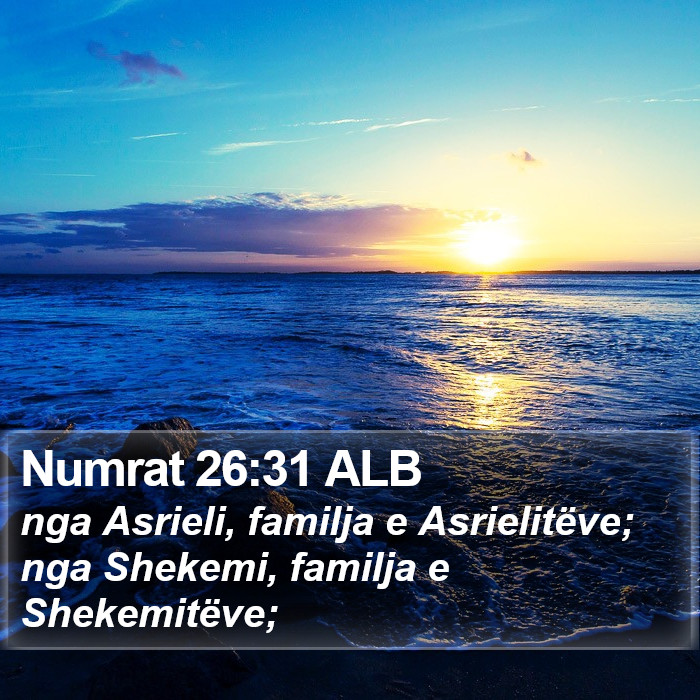 Numrat 26:31 ALB Bible Study