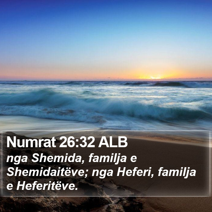 Numrat 26:32 ALB Bible Study